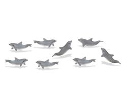 SAF340622  S340622 Good Luck Minis, Delfin. 2,5 cm Sm&#229; figurer, myk plast SAFARI